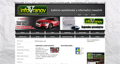 Desktop Screenshot of infovranov.sk